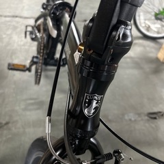 No.66LUPUS[ルプス]20吋 折り畳み自転車 アルミ/7speed/ブラック整備済み中古現状