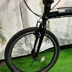 No.66LUPUS[ルプス]20吋 折り畳み自転車 アルミ/7speed/ブラック整備済み中古現状
