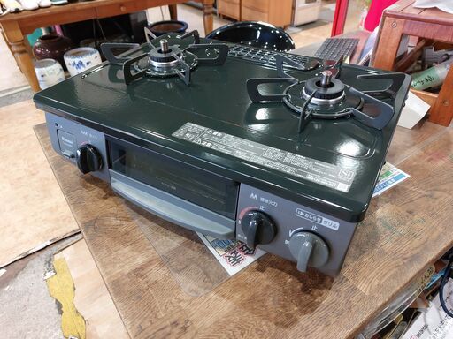 ✨安心の動作保証付✨リンナイ　2021年製　LPガス用/ガステーブル　CHM34BKL【愛市IFC051140-104】