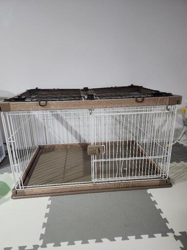 犬用ゲージ天井セット、犬用キャリーの2点