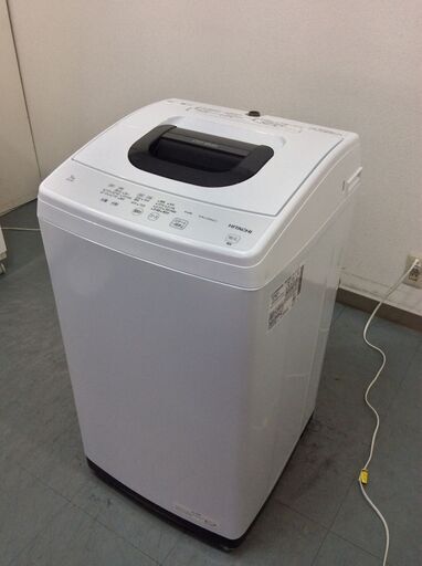 YJT9045【HITACHI/日立 5.0㎏洗濯機】美品 2023年製 NW-50H 家電 洗濯