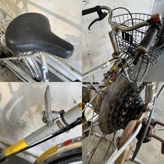 546(S)□岐阜発　△SEKINE/PANTHER/セキネ自転車/昭和レトロ/26インチ/6段変速/走行確認/防犯有り/5.6速入りません/現状品　R6.5/8□