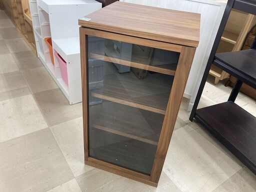 木製キャビネット　無印良品　ﾌﾞﾗｳﾝ