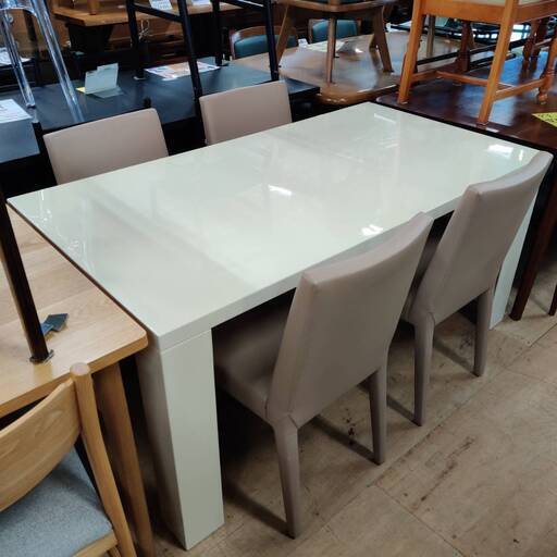 【愛品倶楽部柏店】 ダイニング5点セット 日本フクラ / メーカー不明
