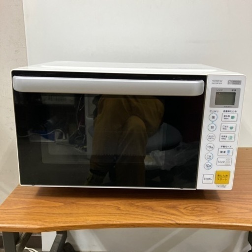 I2406-977 ヤマダ 電子レンジ YMW- S17G1 2021年製 フラットテーブル 動作確認済み キズ汚れ有り