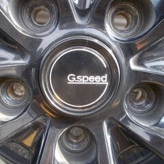 夏タイヤ 2017年製 205/50R17 ダンロップルマンV 約5分山 G-speedアルミ付き PCD114.3 インセット53 ４本中古　エスクァイア ウ゛ォクシー ノア