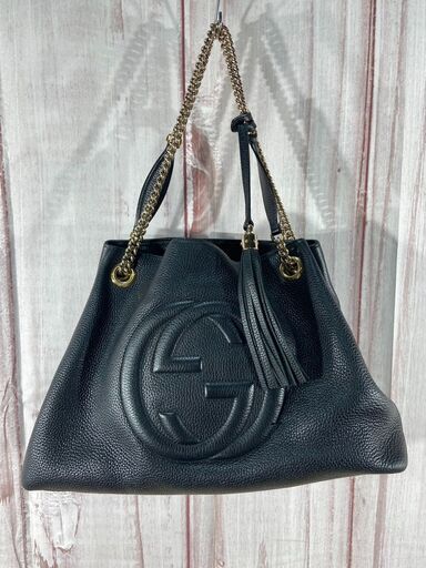 GUCCI グッチ チェーントートバッグ ソーホー 536196 トートバッグ レザー 194