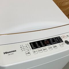 【美品】ハイセンス　Hisense　HW-K55E　2024年製　洗濯機　199SP