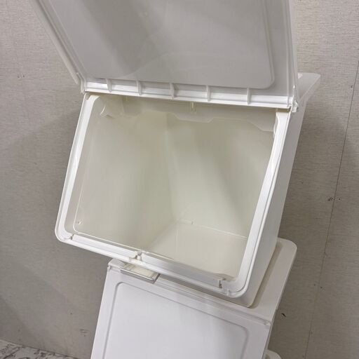 R2362) EKO 中古 不二貿易 キューブステップビン 28ℓ+18ℓ ステンレス