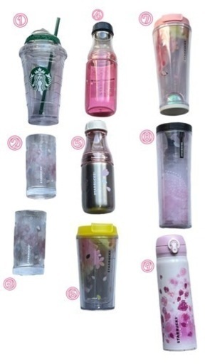 スターバックス タンブラー 水筒 サニーボトル グラス 桜シリーズ多数