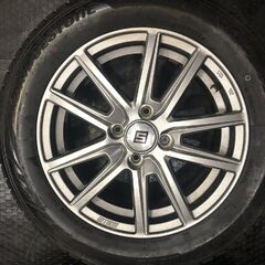 【BS BLIZZAK XG02 185/60R15】スタッドレス【SEIN 15インチ 5.5J4HPCD100+43】VRX2パターン 21年製 バリ溝 ヤリス ヴィッツ等　(KTN096)