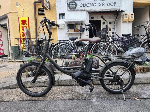 電動自転車　ヤマハ　２０インチ　バッテリー　充電器　付き　カゴ　カギ　付き　3変速　配達可能