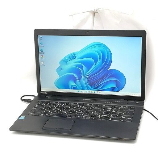 高性能 新品SSD Wi-Fi有 17.3型ワイド 中古ノートパソコン 東芝 T57/45M 第4世代i5 8GB DVDRW 無線 Bluetooth webカメラ Windows11 Office