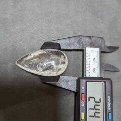 超激レア ウォーターインクォーツ(水入水晶)ルース 小さい虹ありv