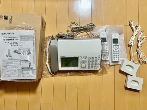 ⭐︎ SHARP ファッピィ デジタルコードレスFAX 子機2台 UX-D72