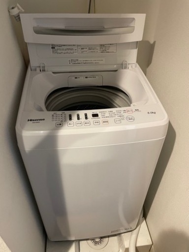 2022年　ハイセンス　縦型洗濯機　6.0kg HW-G60A 家電 生活家電 洗濯機