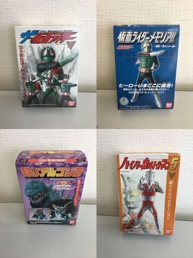 【レア品！】①ゴジラ ②仮面ライダー新1号 ③ウルトラマン  ④仮面ライダー新1号