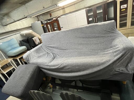 リサイクルショップどりーむ天保山店　No13531　ソファー　オットマン付き　美品　カバー付き