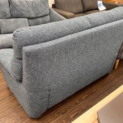 札幌 東区 二人掛けソファ/2P グレー W132×D81×H95cm 布製 リビングソファ シンプル 家具 札幌 東区 二人掛けソファ/2P グレー W132×D81×H95cm 布製