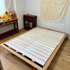 譲り先決定】無印良品 ベッド フレーム ダブル