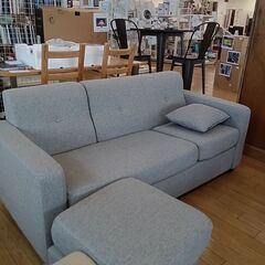 ☆ジモティ割あり☆ 3人掛けソファ グレー H75×D75×W175 クリーニング
