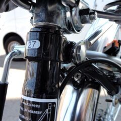 ARPEGE 27インチ シティサイクル ブラック/黒 6段変速 鍵付き 荷台