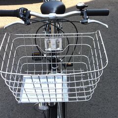 ARPEGE 27インチ シティサイクル ブラック/黒 6段変速 鍵付き 荷台