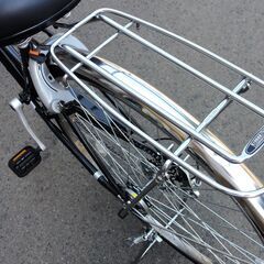 ARPEGE 27インチ シティサイクル ブラック/黒 6段変速 鍵付き 荷台