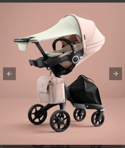 新生児から使用可: 【定価約26万円】ストッケV6　ベビーカー\u0026 Nuna  pipa(stokke エクスプローリー Xplory V6 欧米限定色ピンク\u0026トラベルシステムカーシート)
