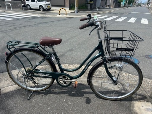 ママチャリ 26インチ オートライト 荷台付 割と美品
