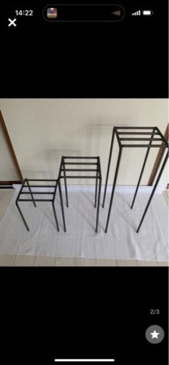 インテリアツール　knop　ｐｌａｎｔ　ｓｔａｎｄｓ　花台　3個セット