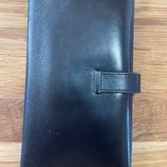 エルメス べアン カーフレザー 二つ折り 長財布 ブラック 黒　◻︎F