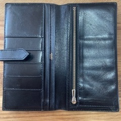 エルメス べアン カーフレザー 二つ折り 長財布 ブラック 黒　◻︎F