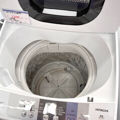 札幌 東区 日立/HITACHI 全自動洗濯機 5kg NW-50B ホワイト 2018年製 生活家電 