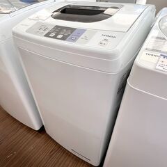 札幌 東区 日立/HITACHI 全自動洗濯機 5kg NW-50B ホワイト 2018年製 生活家電 