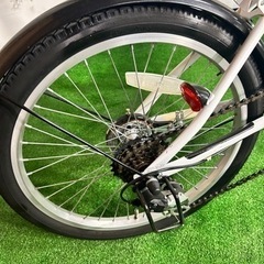 No.67キャプテンスタッグ」20インチ 折りたたみ自転車整備済み中古現状