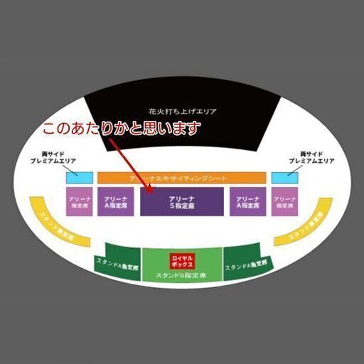 受け渡し者決定【レア/最前列】真駒内花火大会 2024.7.6 アリーナS指定  