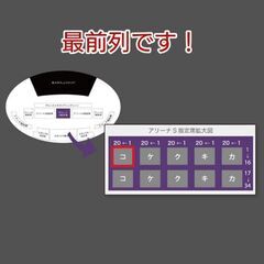 ※受け渡し者決定【レア/最前列】真駒内花火大会 2024.7.6 アリーナS指定席 3連番