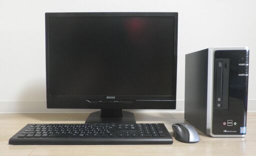 デスクトップPC一式（CPU:i5 6500, RAM:8GB, SSD:120GB, HDD:500GB, OS:Win10 Home)