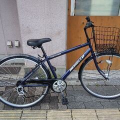 MUGELLO[ムジェロ]27吋 シティサイクル 外装6段/LEDオート/ネイビー