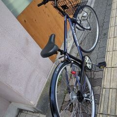 MUGELLO[ムジェロ]27吋 シティサイクル 外装6段/LEDオート/ネイビー