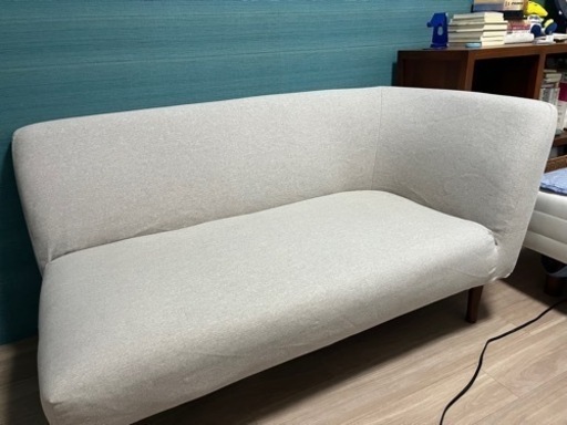 送料込み！ KEYUCA ライトベージュ 2〜3人掛けソファ ファブリック ソファ 2人掛けソファ KEYUCA KEYUCA ライトベージュ 2〜3人掛けソファ