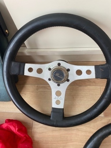 完全オリジナル‼️小径ウッドステアリング‼️23π‼︎街道レーサー‼️OBAベース‼️ 超希少なobaハンドル 完全オリジナル‼️小径ウッドステアリング‼️23π
