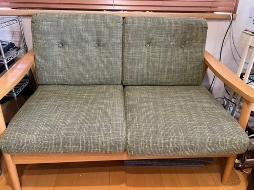 【値下げ】家具 ソファ 2人掛けソファ