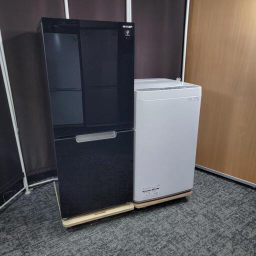 ‍♂️mh売約済み‼️配送設置は無料‼️最新2022年製✨つけかえドア対応✨SHARP 家電セット