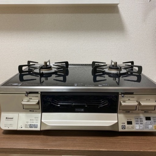 美品✨Rinnai  LP用ガステーブル　RTE65VACB-GL 35000→25000まで値下げ