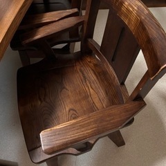 【受付終了】ニトリ　ダイニングテーブルセット　天然木