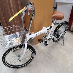 未使用 折り畳み自転車 ホワイト