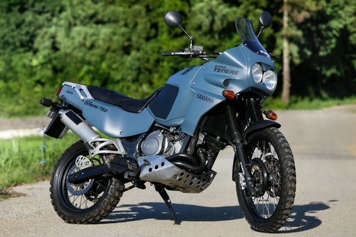 YAMAHA XTZ750 スーパーテネレ 3LD ブルーグレーマット塗装 Devilマフラー タイヤほぼ新品 千葉から アドベンチャー オフロード ツーリング