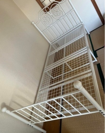 家具 ニトリ　セミダブル　お姫様ベッド　必要であればマットレスつけます　値下げ可能